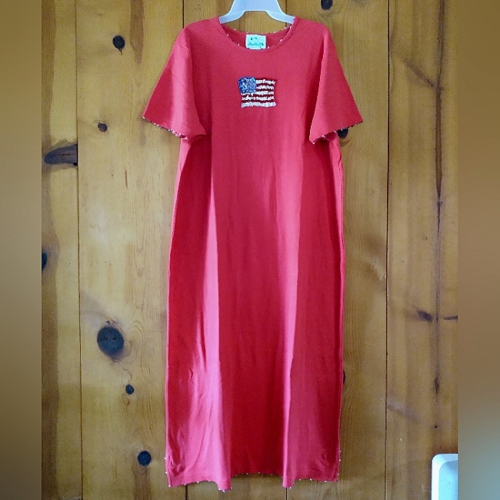 Quacker Factory Patriotic Sequin/Bead Detail Jers… - image 1